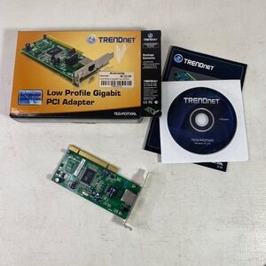 TRENDnet TEG-PCITXRL Low Profile Gigabit PCI Adapter Network Card
